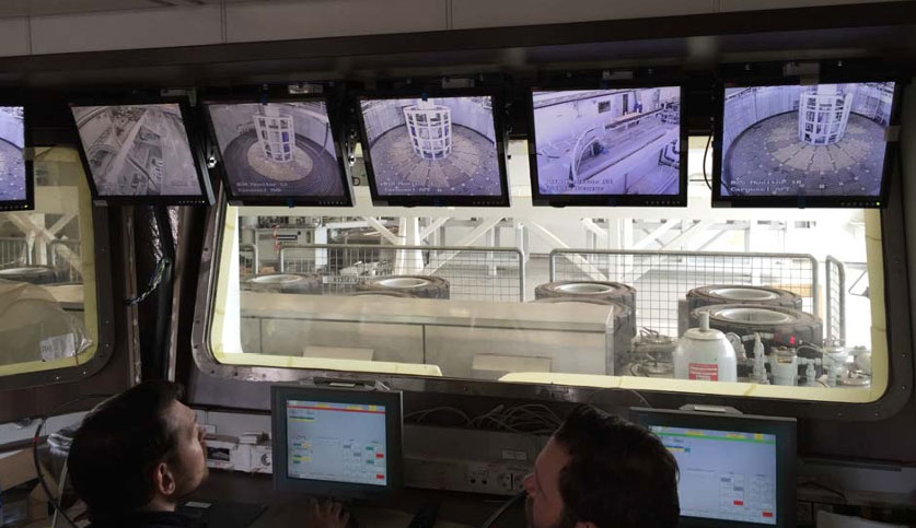 Cable handling control station